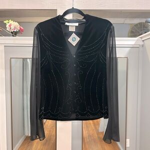 Vintage Velvet Blouse